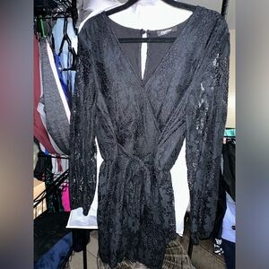 Women Black L Romper
